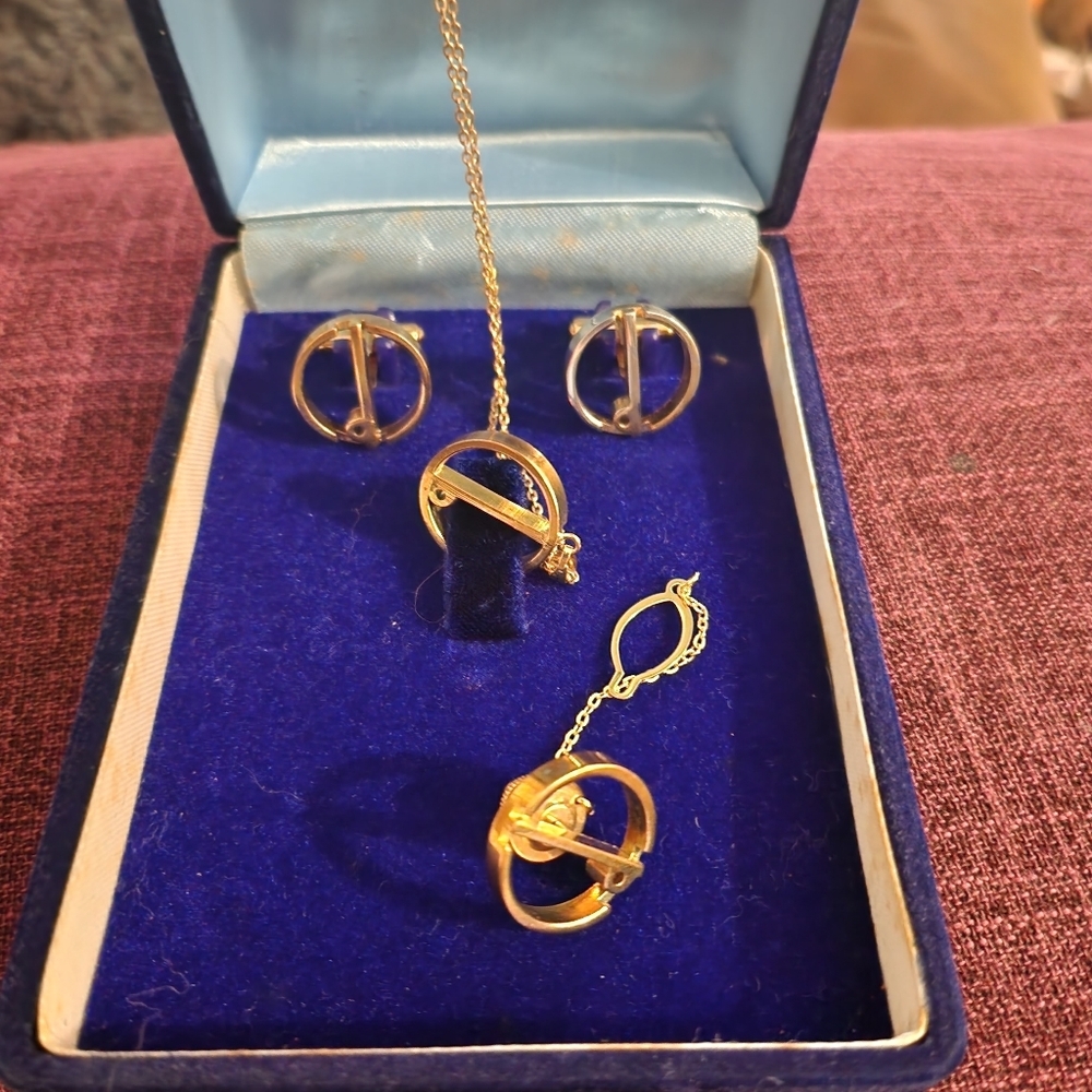 Dunhill cufflinks set of 4 24k Gold tone vintage